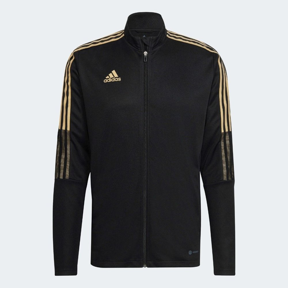 Men's adidas Tiro Track Jacket - Black-Gold Size Medium HI1123